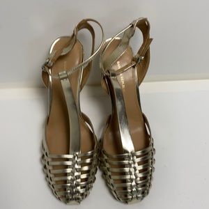 Banana Republic Vienna Gold Heel Sandals